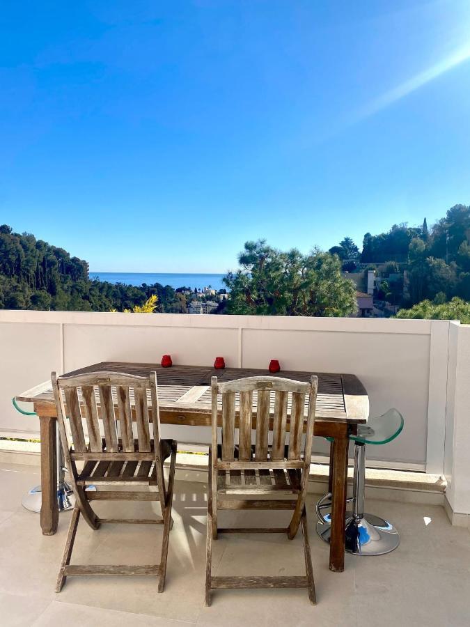 Appartement Luxe - 3 Pieces Avec Vue Mer, Piscine Et Tennis Nice Eksteriør bilde